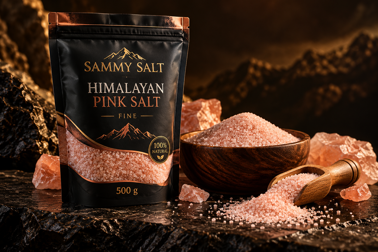 Sammy Salt Himalayan Pink Salt 500 g pack